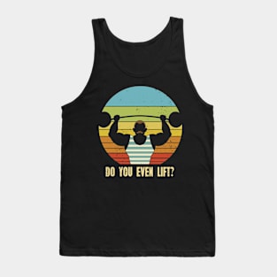 Do You Even Lift Gym Vintage Sunset Tank Top